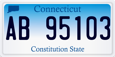 CT license plate AB95103