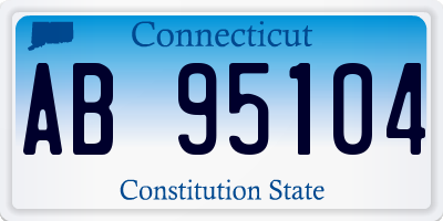 CT license plate AB95104