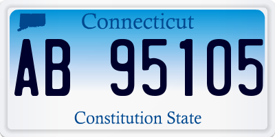 CT license plate AB95105