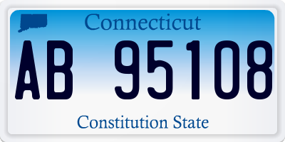 CT license plate AB95108