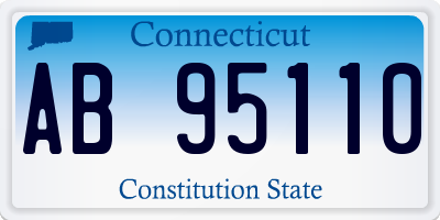 CT license plate AB95110