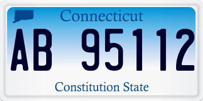 CT license plate AB95112