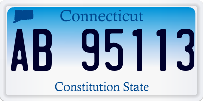 CT license plate AB95113