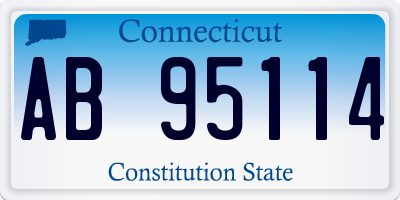 CT license plate AB95114