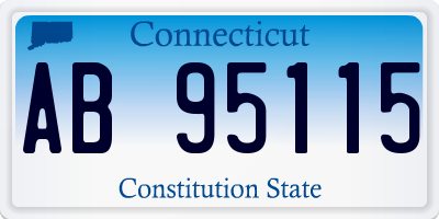 CT license plate AB95115