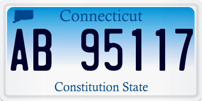 CT license plate AB95117