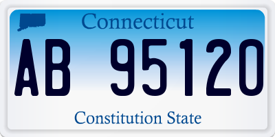 CT license plate AB95120