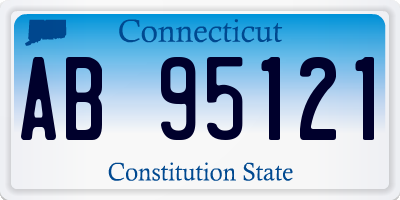 CT license plate AB95121