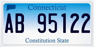 CT license plate AB95122