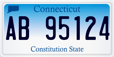 CT license plate AB95124