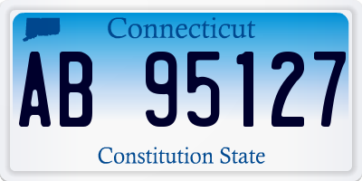 CT license plate AB95127