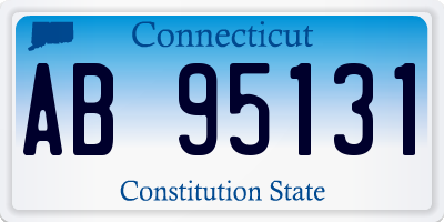 CT license plate AB95131