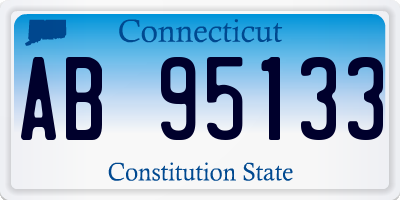 CT license plate AB95133