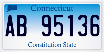 CT license plate AB95136