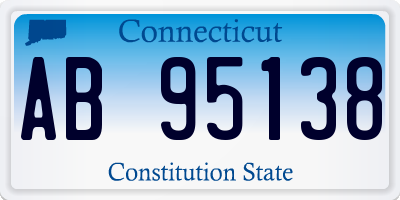 CT license plate AB95138