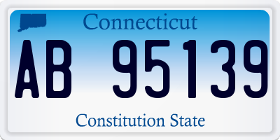 CT license plate AB95139