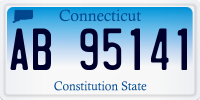 CT license plate AB95141