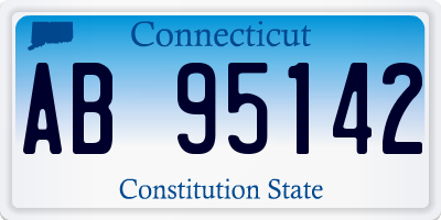 CT license plate AB95142