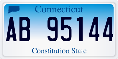 CT license plate AB95144