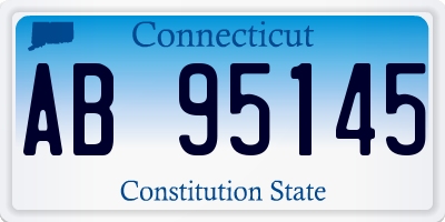 CT license plate AB95145