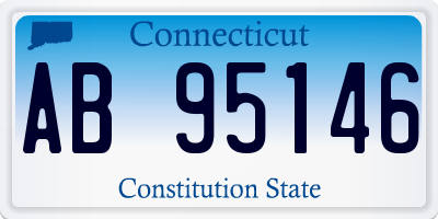 CT license plate AB95146