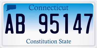 CT license plate AB95147