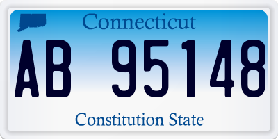 CT license plate AB95148