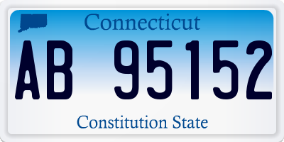 CT license plate AB95152