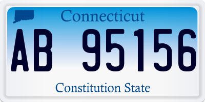 CT license plate AB95156