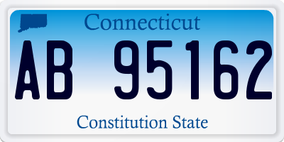 CT license plate AB95162