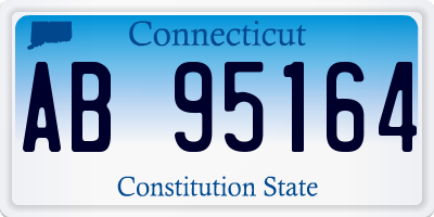 CT license plate AB95164