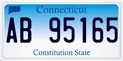 CT license plate AB95165