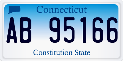 CT license plate AB95166