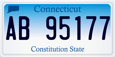 CT license plate AB95177