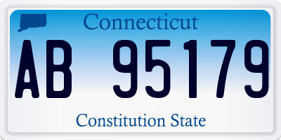 CT license plate AB95179