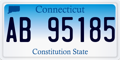 CT license plate AB95185