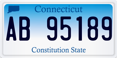 CT license plate AB95189