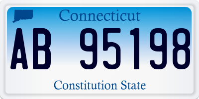 CT license plate AB95198