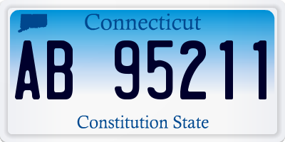 CT license plate AB95211