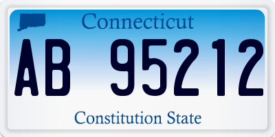 CT license plate AB95212