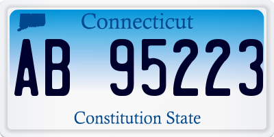 CT license plate AB95223