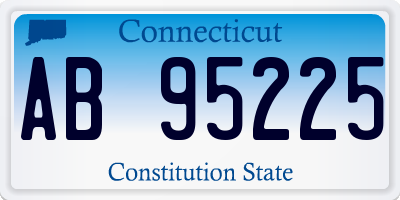 CT license plate AB95225