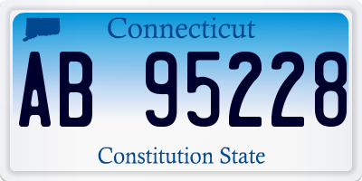 CT license plate AB95228