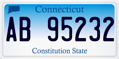 CT license plate AB95232