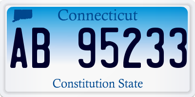 CT license plate AB95233