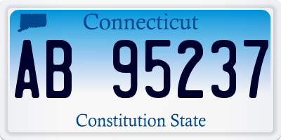 CT license plate AB95237