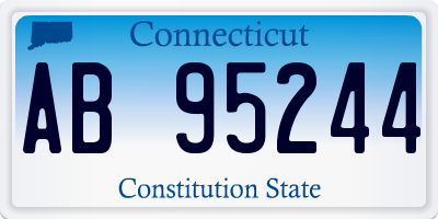 CT license plate AB95244