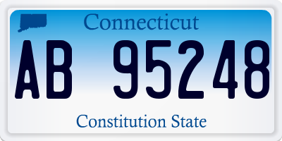 CT license plate AB95248