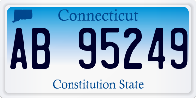 CT license plate AB95249