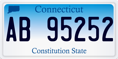 CT license plate AB95252